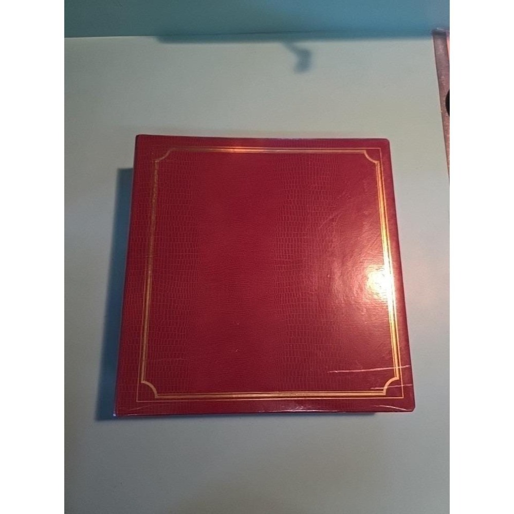 Vintage Red Photo Album 50 Pages 3 Ring Scrapbook Memory Book Hong Kong